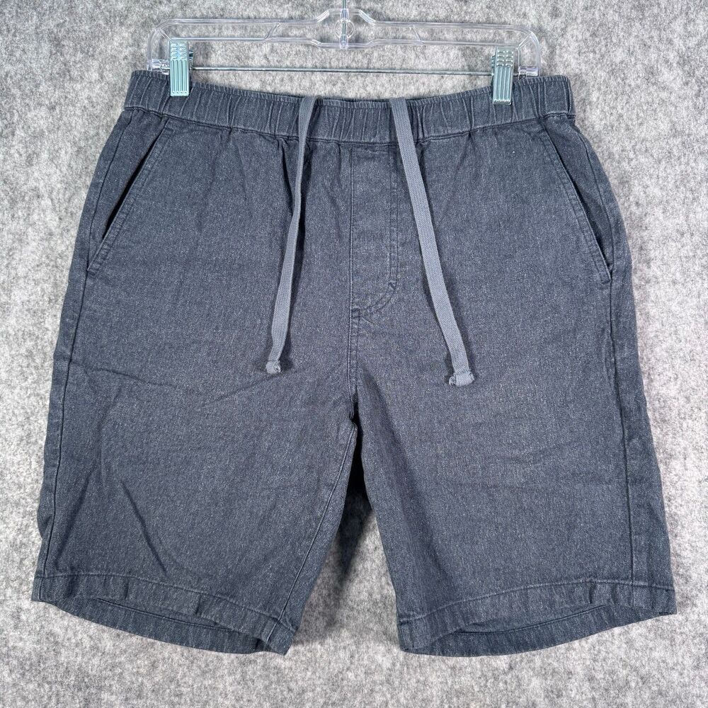 Outerknown Hemp Organic Cotton Blend Shorts Mens M 32x7 Blue Casual Outdoors